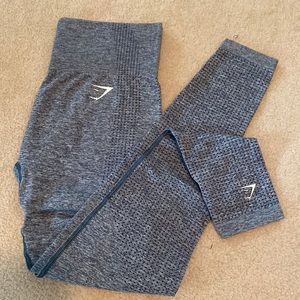 GymShark leggings. Grey blue. Size M. Good condition.